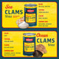Snows Chopped Sea Clams in Clam Juice  51 oz Can - enhanced Grade Wild Caught Gourmet Surf Clams - 7g Protein Per Serving - Gluten Free  Keto Friendly  99% Fat Free