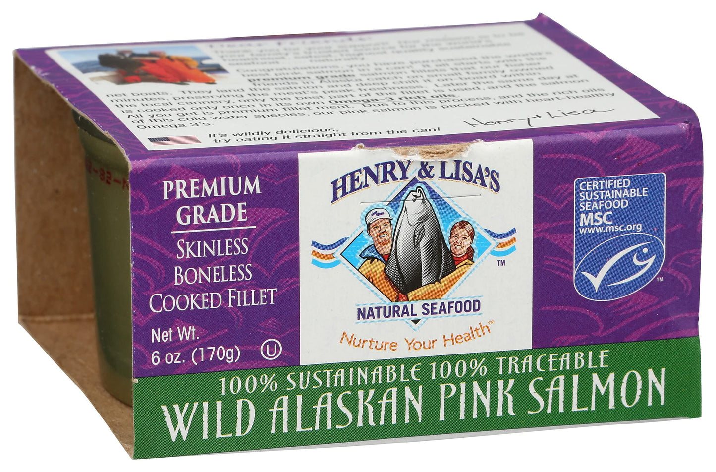 Henry & Lisa's Natural Seafood Wild Alaskan Pink Salmon, 6 oz