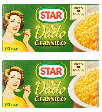 Star: Il Mio Dado Classico Bouillon Cubes, Classic Taste Pack of 20, 10g Each Pack of 2 [ Italian Import ]