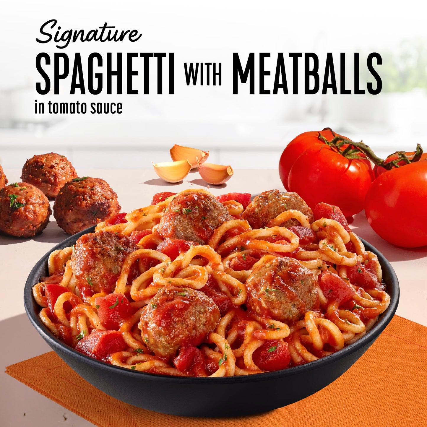 Lean Cuisine Frozen Meal Spaghetti With Meatballs, Protein Kick Microwave Meal, Microwave Spaghetti Dinner, Frozen Dinner for On