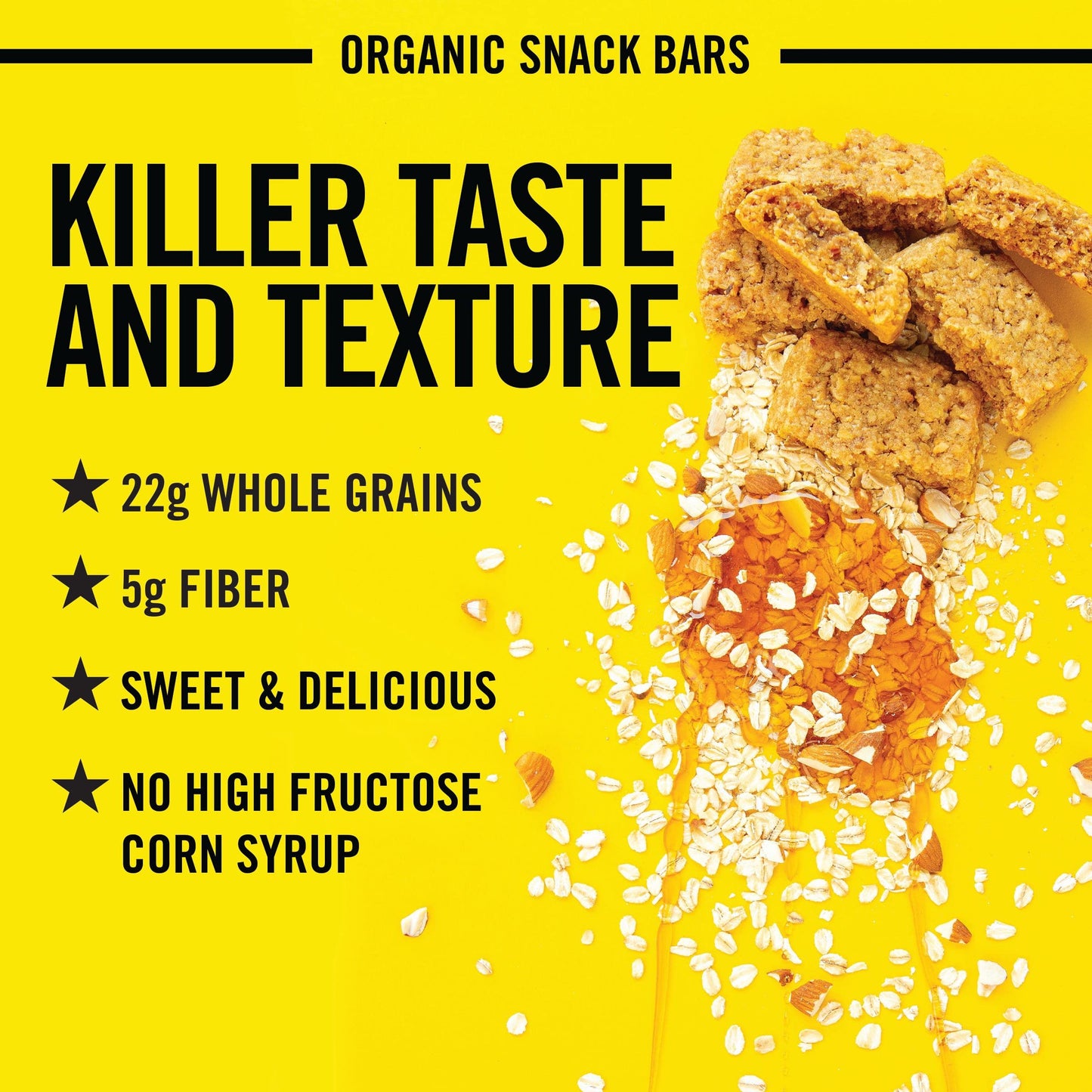 Daves Reduceer Bread Oat-Rageous Honey Almond Organic Snack Bars, 4 Individually Wrapped Snack Bars (Pack Of 1)