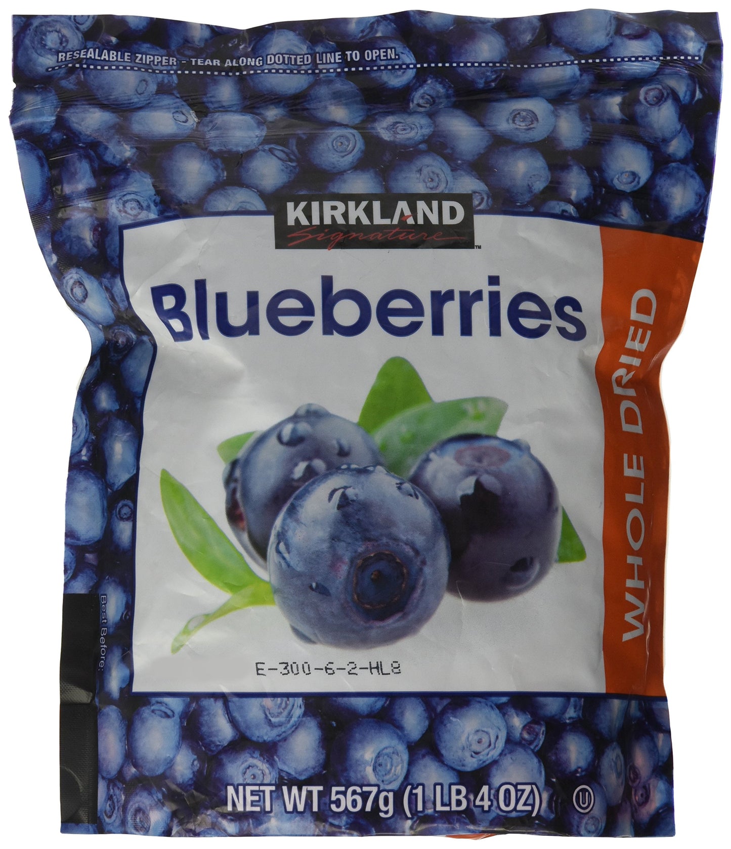 Kirkland Signature Whole Dried Blueberries, 1 Lb 4 Oz