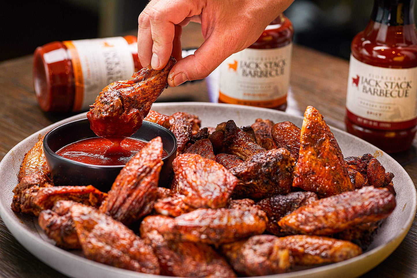 Fiorellas Jack Stack Barbecue Kansas City BBQ Sauce 2 Pack - Original & Spicy, 18oz Bottles, 1.12 Pound