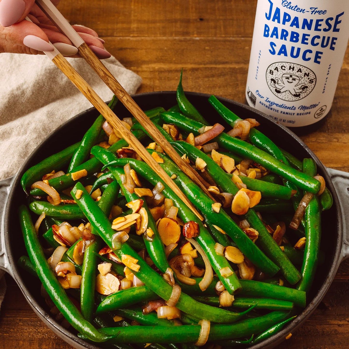 Bachan'S - Japanese Barbecue Sauce - Gluten Free, 17 Oz, Small Batch, Non Gmo, No Preservatives, Vegan And Bpa Free. Condiment F