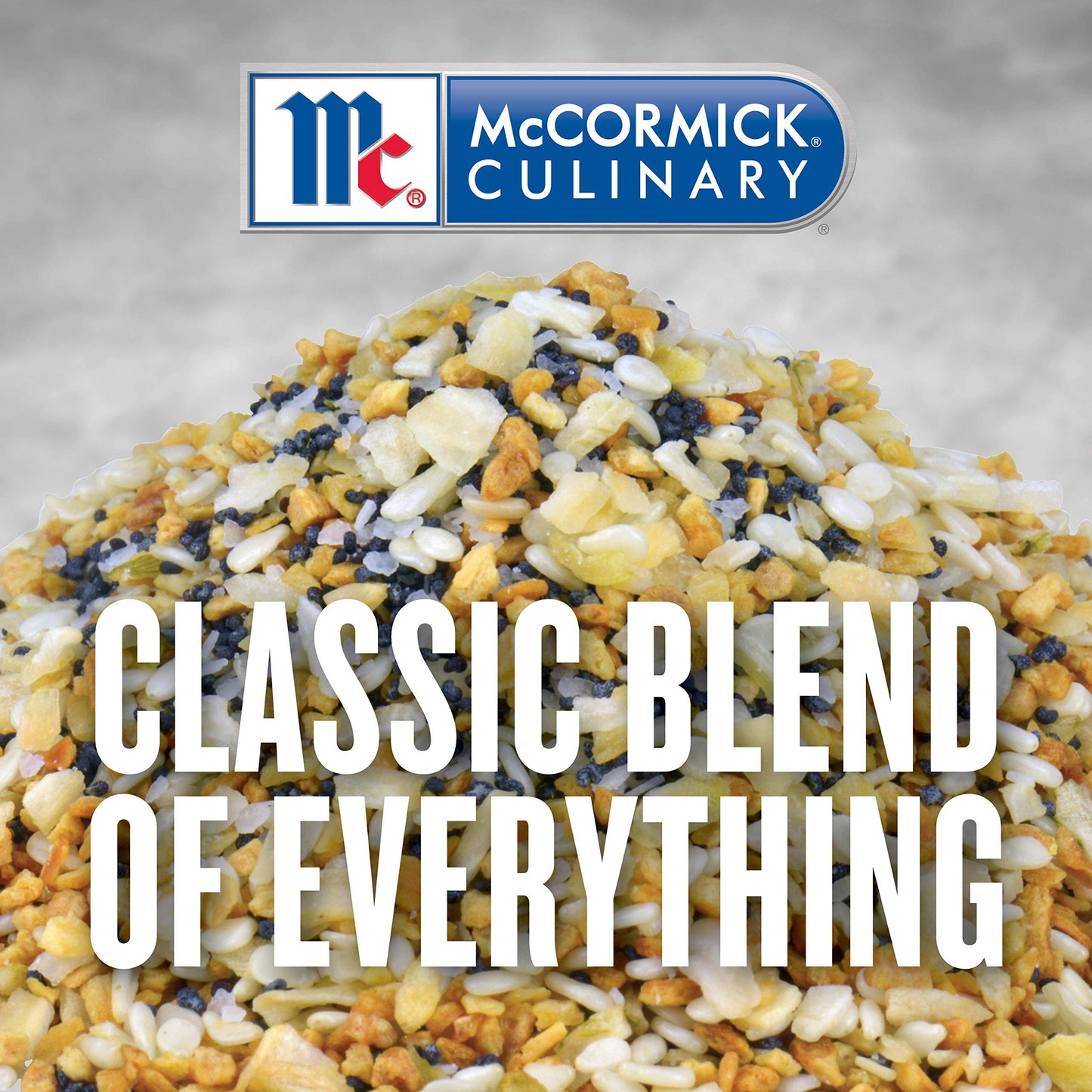 Mccormick Culinary Everything Bagel Seasoning, 21 Oz (Pack Of 6) - Six 21 Ounce Containers Of Everything Bagel Seasoning Blend Of Poppy Seed, Sesame Seed, Garlic, Onion And Salt
