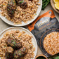 Mina Festive Rice, With Toasted Almonds & Cinnamon, Ready to Eat, Brown Rice, Side Dishes, Microwave Rice, Vegan Protein, Non-GM