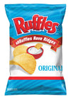 Ruffles Potato Chips, Original, 9 Ounce (Pack of 4)