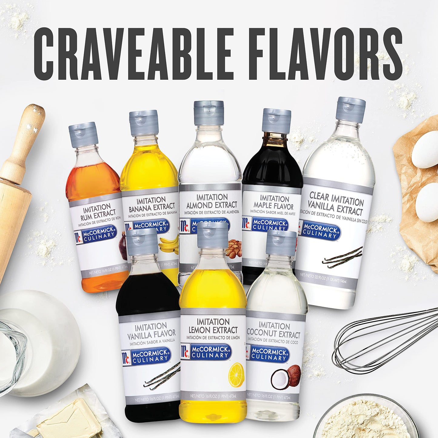 McCormick Culinary Clear compatible with Vanilla Extract, 32 Fl Oz, Perfect for Baking and Desserts, Model 052100306186