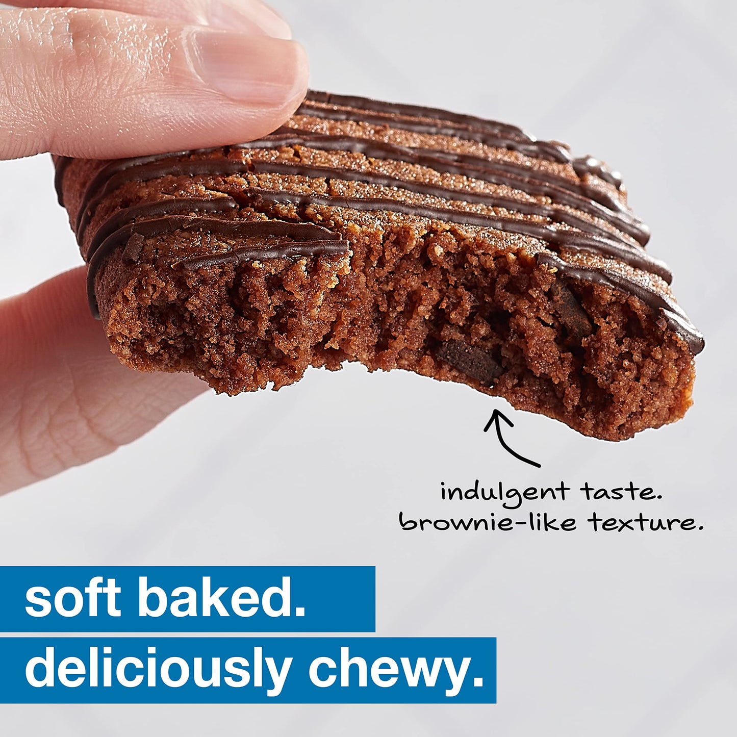 Kind Soft Baked Squares, Chocolate Almond Flour Brownies, Healthy Snacks, Good Source Of Fiber, Gluten Free, 5G Protein, 6 Count
