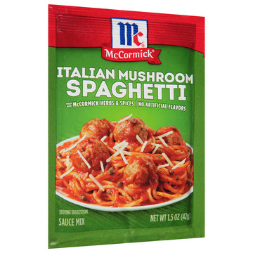 Mccormick Italian Mushroom Spaghetti Sauce Mix, 1.5 Oz (Pack Of 12)