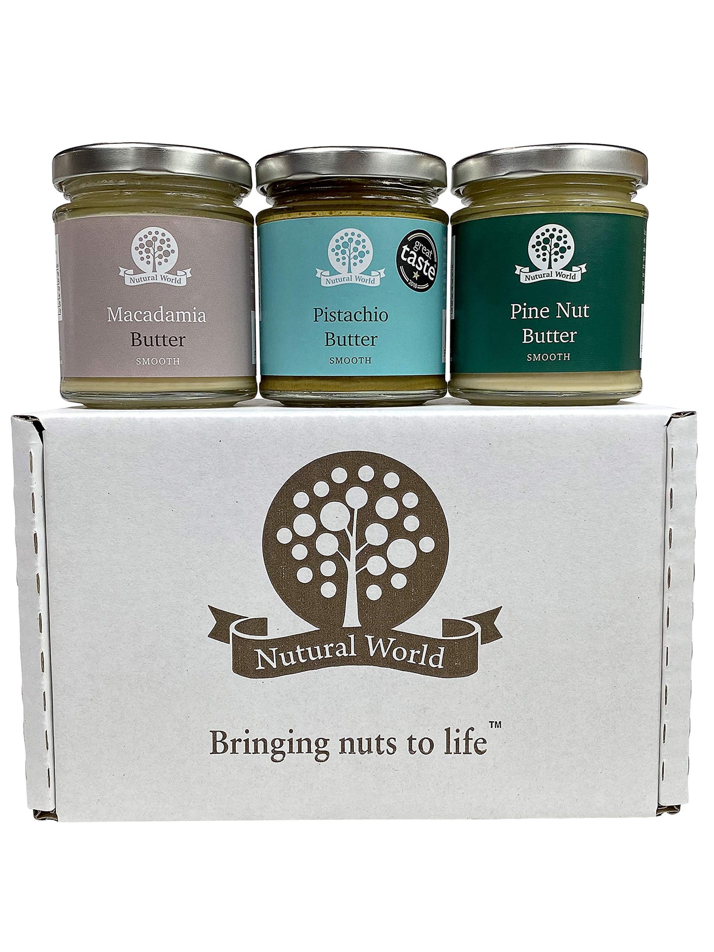 Nutural World - Nut Butter Collection Smooth (Set Of 3) - 18 Oz (510G)