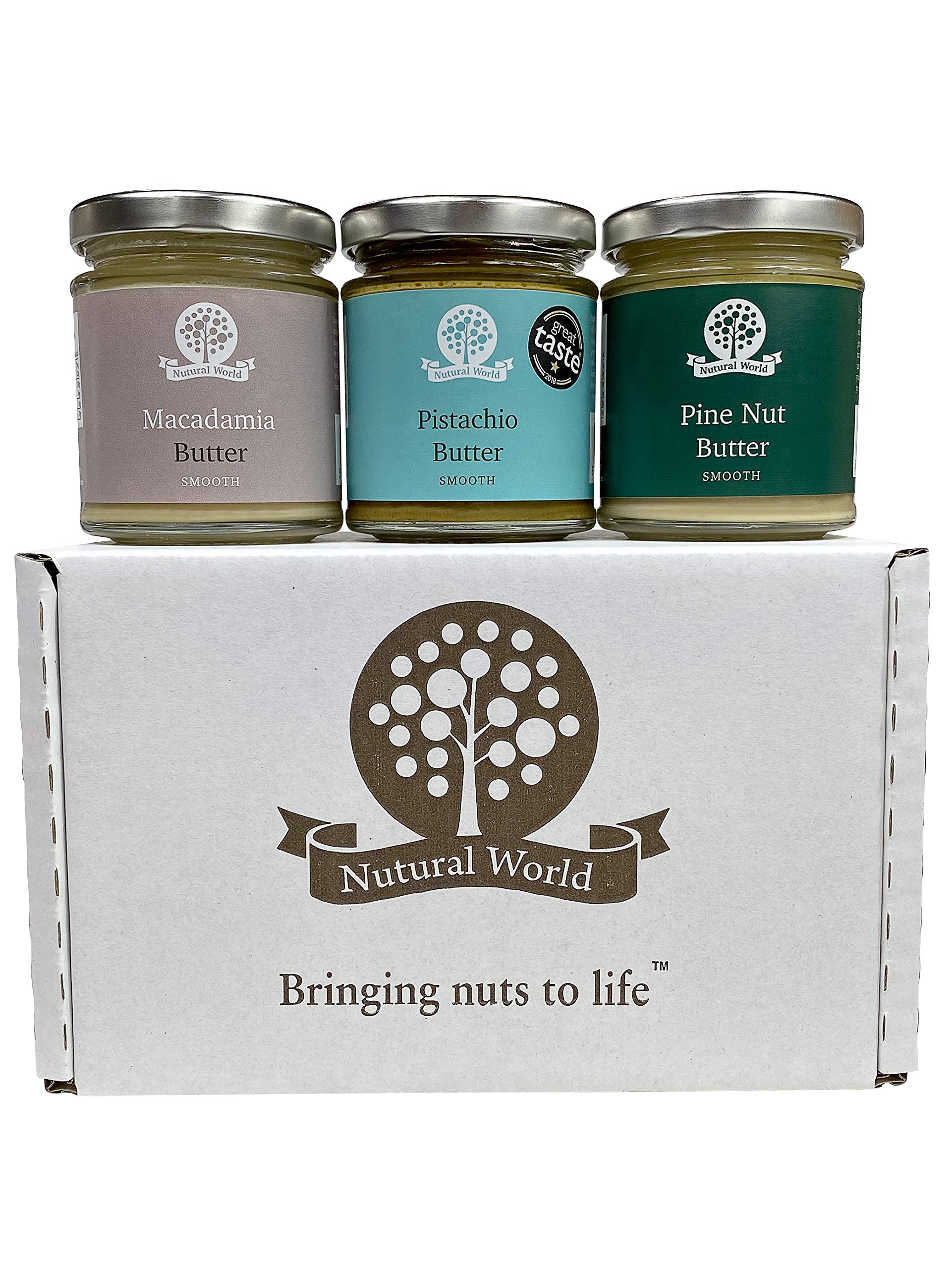 Nutural World - Nut Butter Collection Smooth (Set Of 3) - 18 Oz (510G)