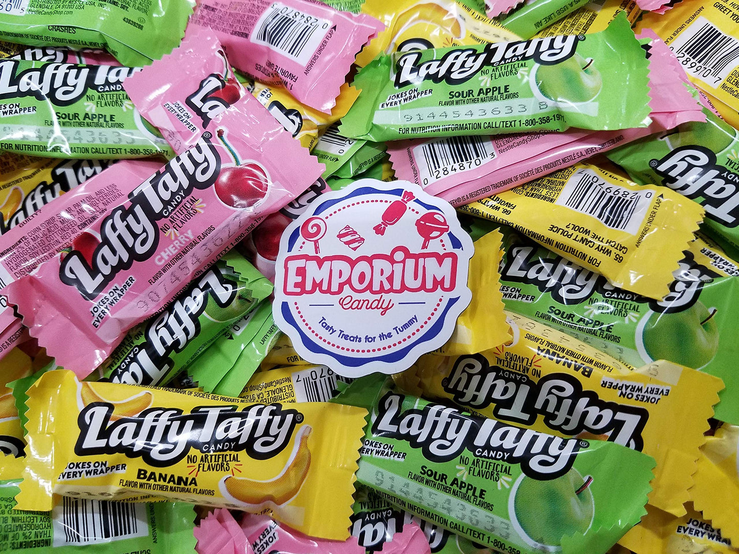 Cherry Banana Sour Apple Taffy - 2 Lbs Of Fresh Delicious Assorted Bulk Wrapped Candy