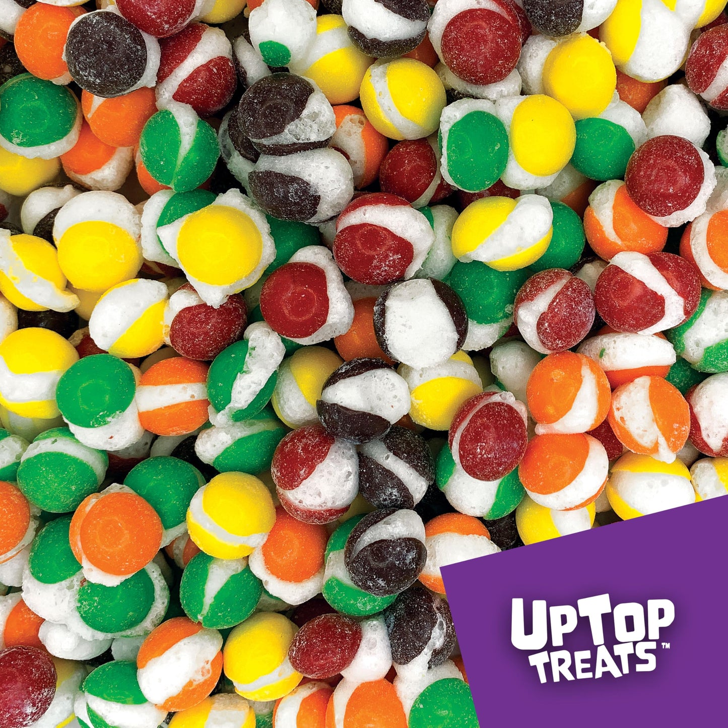 Original Moon Rocks - UpTop Treats Freeze Dried Candy, Crunchy Candy for ASMR, Original Flavors, Orange, Lemon, Grape, Strawberr