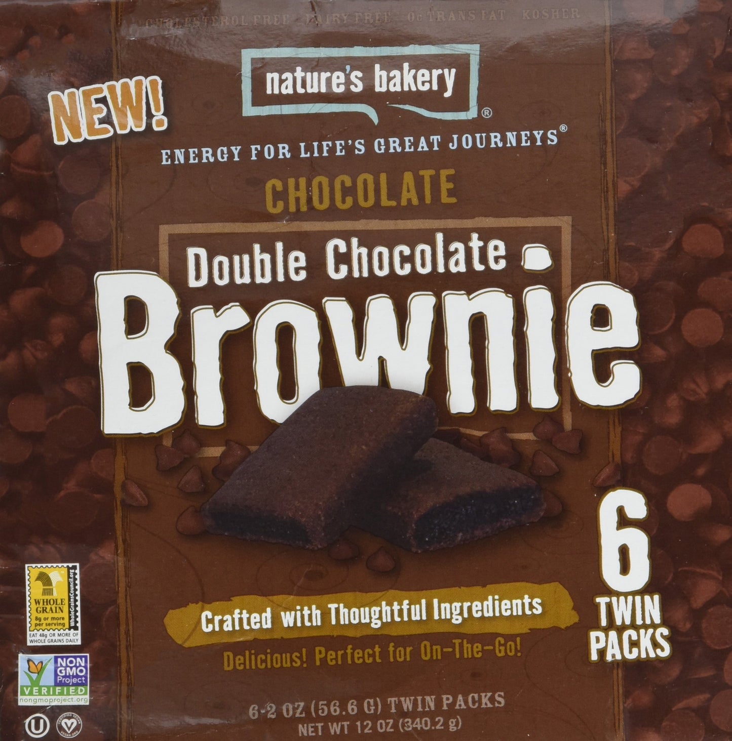 Natures Bakery Double Chocolate Brownie Twin Packs - 6 CT