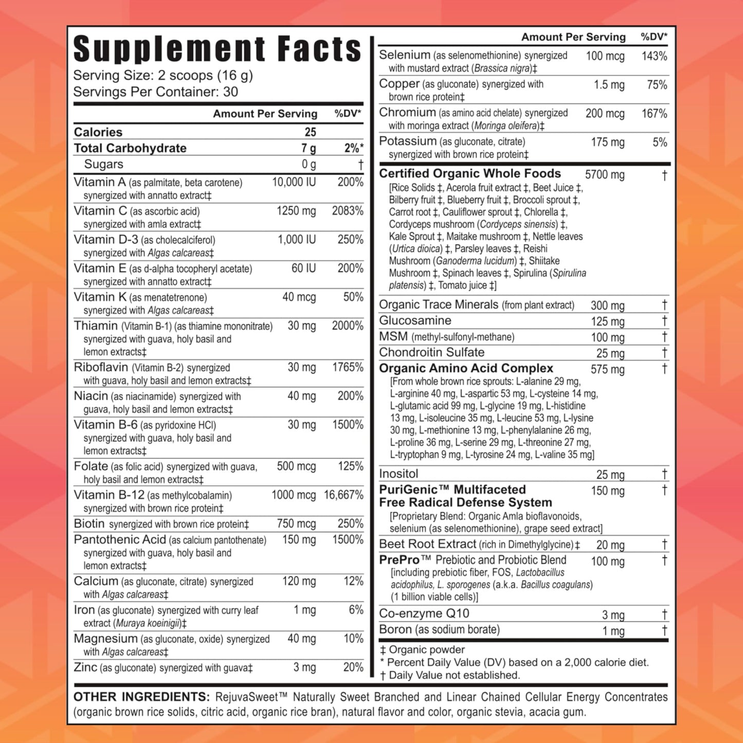 Youngevity Beyond Tangy Tangerine 2.0 Citrus Peach Fusion, 96 Ounce (Pack of 1), 6 Pack