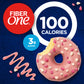 Fiber One 100 Calorie Donuts, Strawberries and Crème, 4 Count, 3.28 oz, 3g Sugar