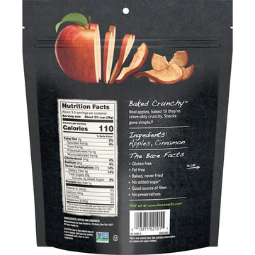 Bare Fruit Apple Chips - Cinnamon - Case of  1 - 3.4 oz (1 x3.4 OZ)
