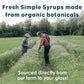 Bluestem Botanicals Organic Ginger Simple Syrup, Non-  ic Mixer, 8 oz