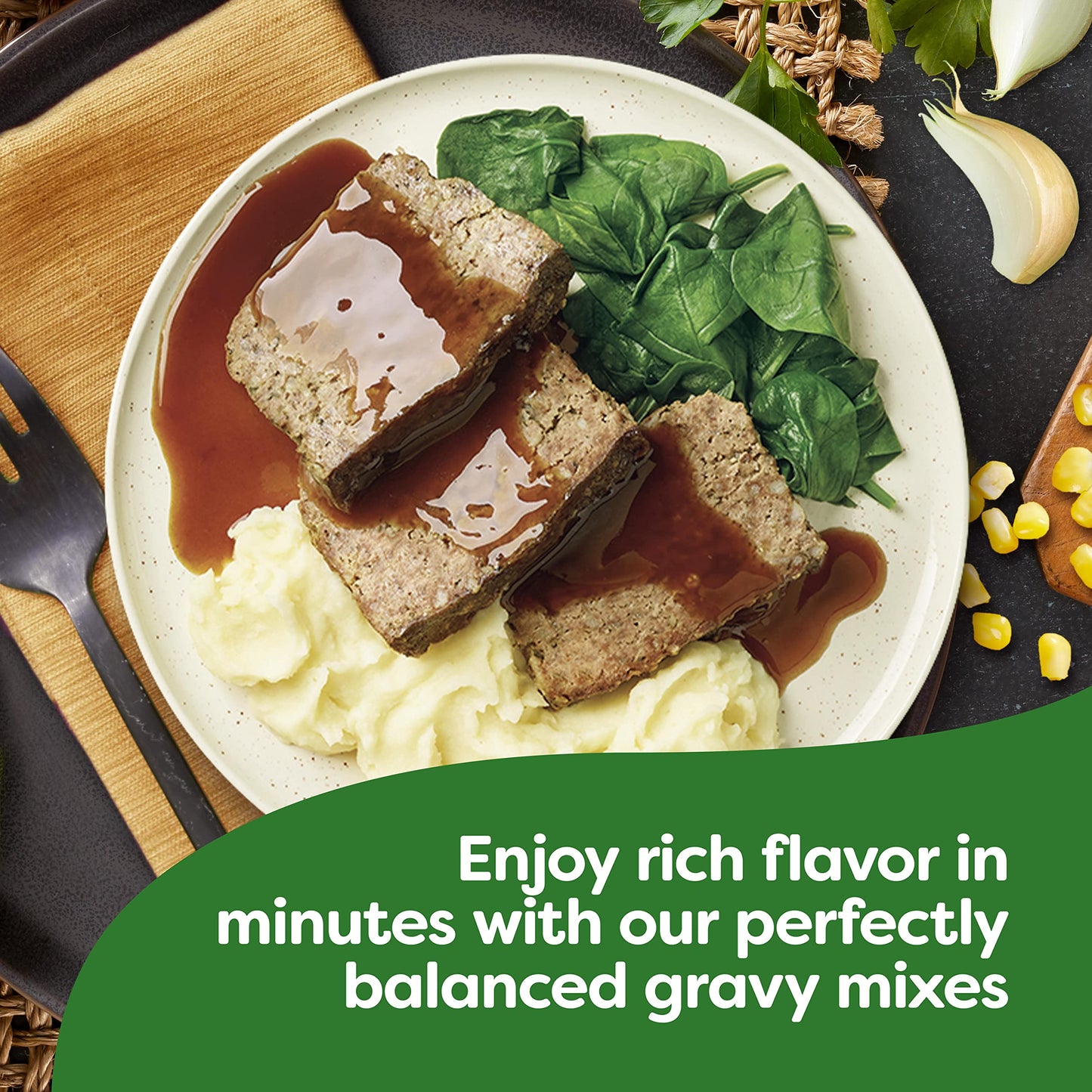 Knorr Gravy Mix For Delicious Easy Meals And Side Dishes Classic Brown Gravy With No Artificial Flavors, No Added Msg 1.2 Oz (Pack Of 24)