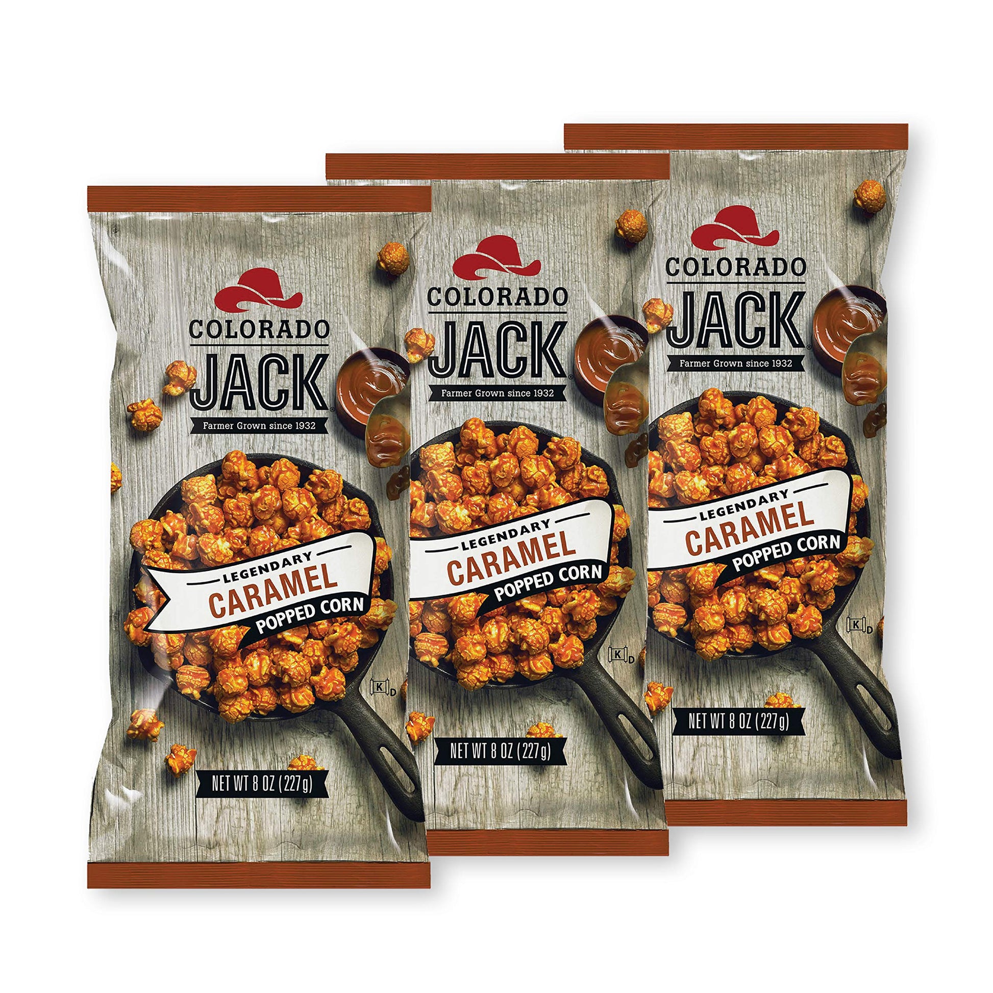 Colorado Jack Gourmet Caramel Popcorn: Real Butter & Vanilla, Farmer Grown, Delicious Snack Tasty Gift - No Corn Syrup & Gluten