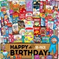 Birthday Care Package (80 Count) Snacks Food Cookies Chocolate Bar Chips Candy Party Variety Gift Box Pack Assortment Basket Bun