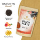 BREWIX Peach Black Tea - Premium Caffeinated Blend, Sugar-Free, 25 Pyramid Bags