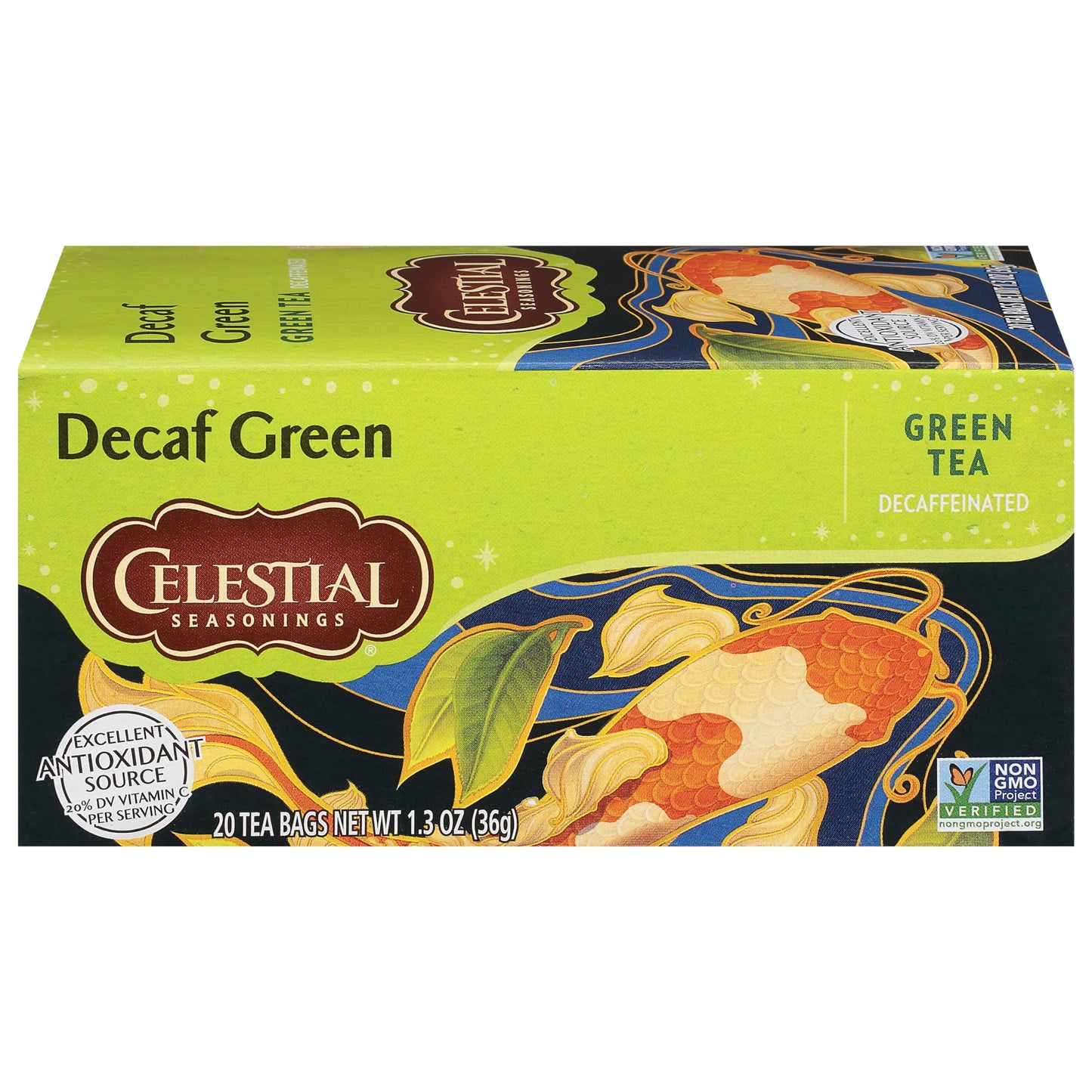 Celestial Seasonings Green Tea, Decaffeinated, 20 Tea Bags, Pack of 6, Model 50307