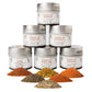Gourmet World Flavors Seasoning Collection | Non Gmo Verified | 6 Magnetic Tins | Spice Blends | Crafted In Small Batches By Gus