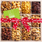 Nut Cravings Gourmet Nuts Gift Basket - 12 Piece Assortment, Get Well Soon Ribbon, Reusable Wooden Tray