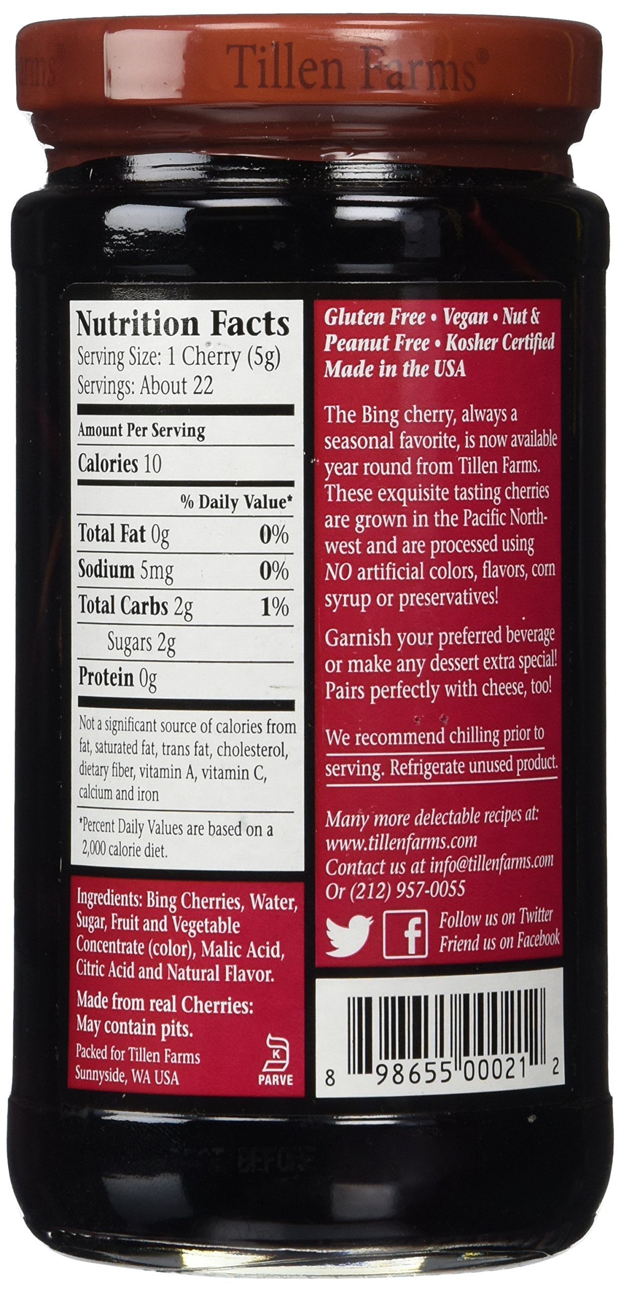 Tillen Farms Bada Bing Cherry,13.5 Ounce (Pack of 6)