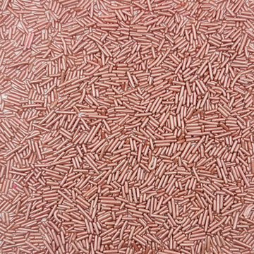 Sentovac Edible Rose Gold Jimmies Sprinkles For Cake Decorating | Cupcake And Ice Cream Toppers Cake Decorations | Soft Jimmies