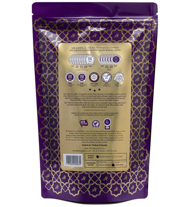 San Alberto Ground Coffee - Single Origin & Specialty Colombian Arabica Coffee, Medium Roast With Caramel & Dark Chocolate Notes - 12 Oz
