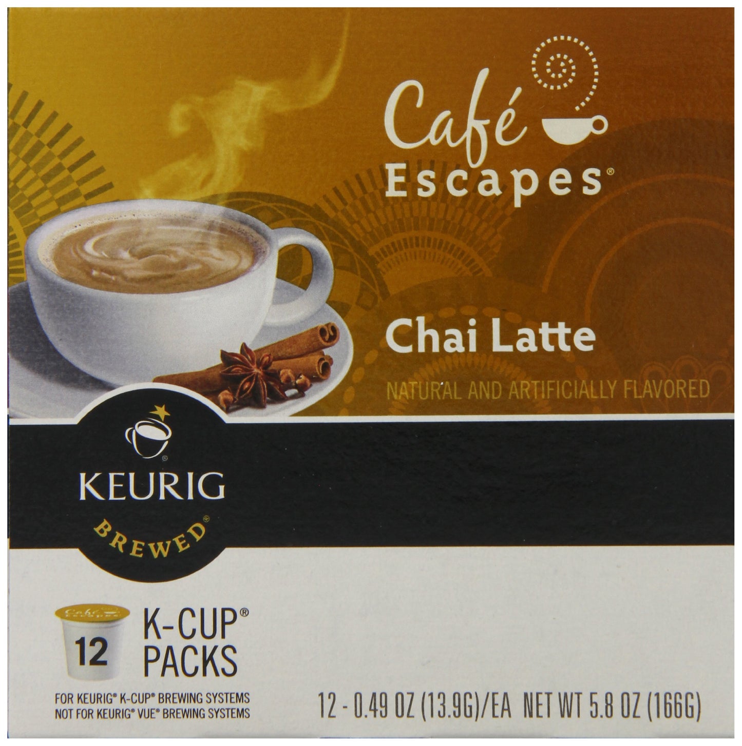 Green Mountain Chai Latte, 12-Count K-Cups