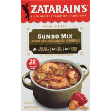 Zatarains Gumbo Rice Mix, Pack of 2, 7 Oz Each, Flavorful Cajun and Creole Dish