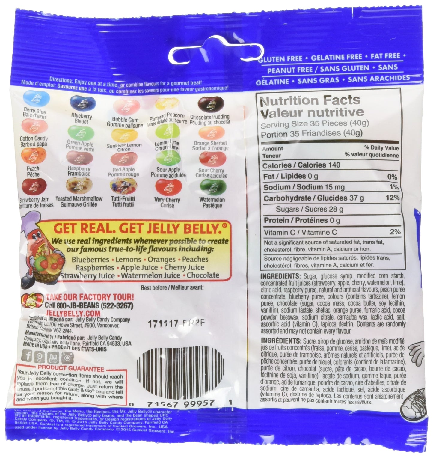 Jelly Belly Kids Mix 20 Flavors Jelly Beans, 20 Count (Pack Of 1)