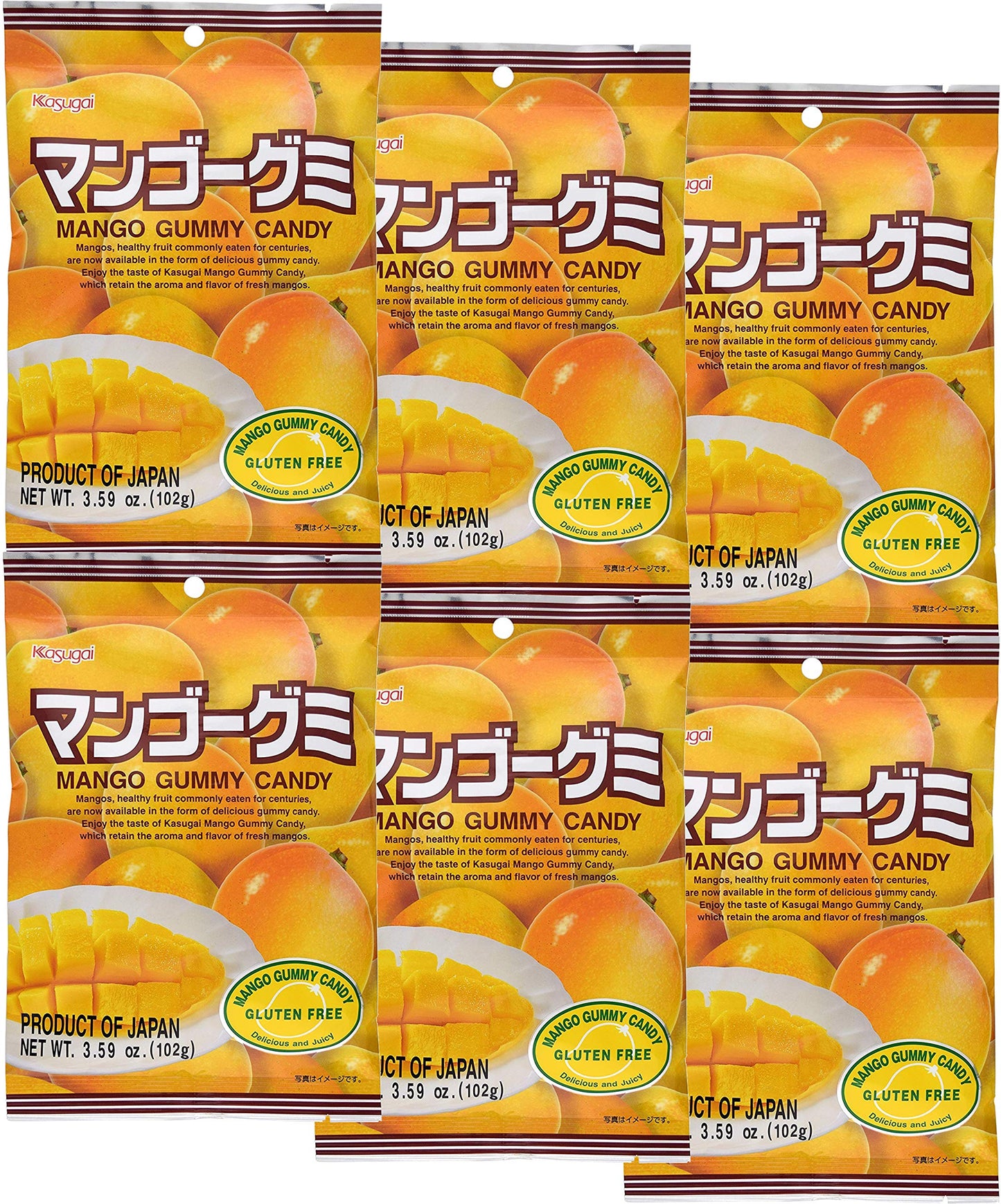 Gummy Candy (Mango) -3.59Oz (Pack Of 6)