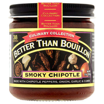 Better Than Bouillon Culinary Collection Base, Smoky Chipotle Base, Contains 38 Servings Per Jar, 8-Ounce Glass Jar (Pack Of 4)