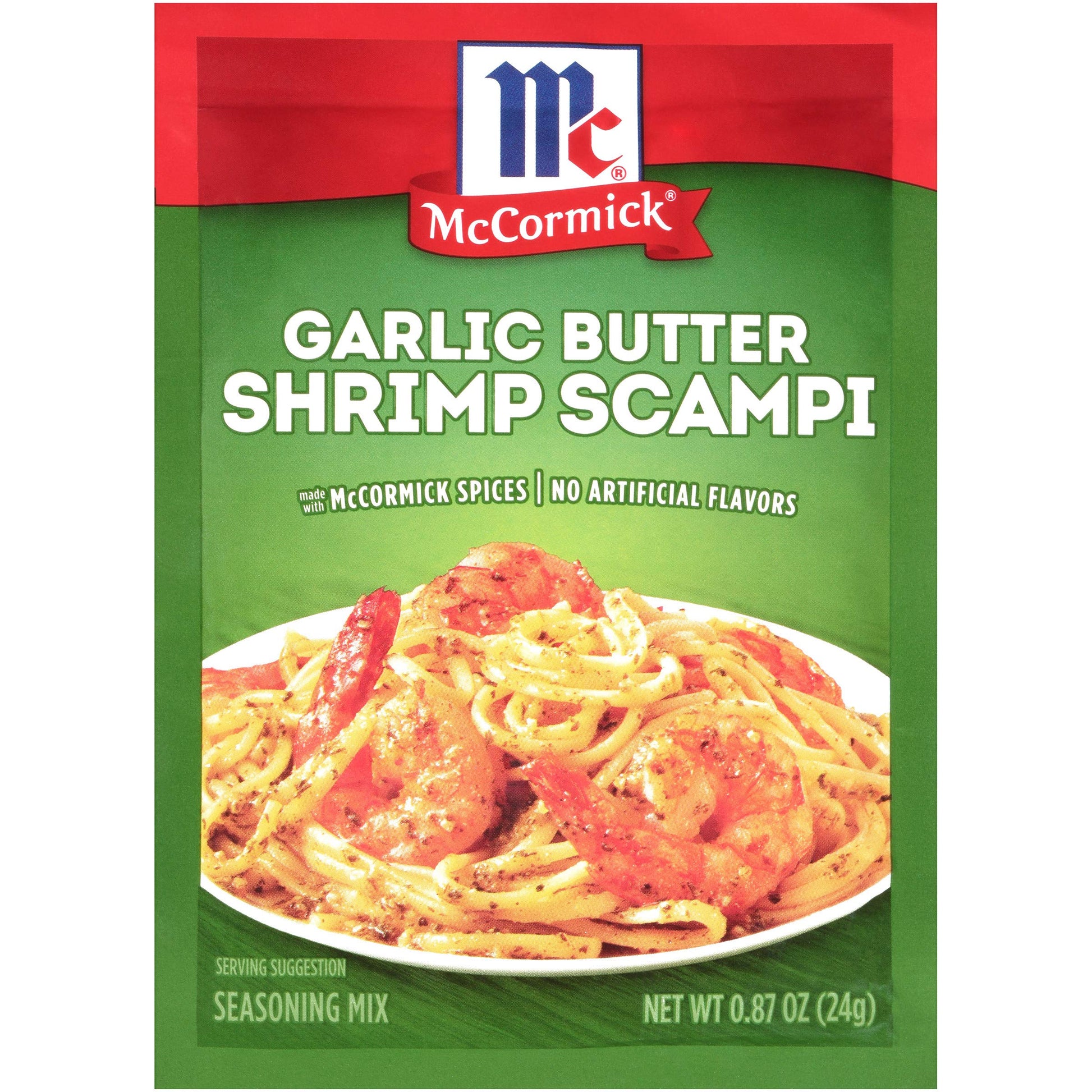 McCormick Garlic Butter Shrimp Scampi Seasoning Mix, 0.87 oz, Pack of 12