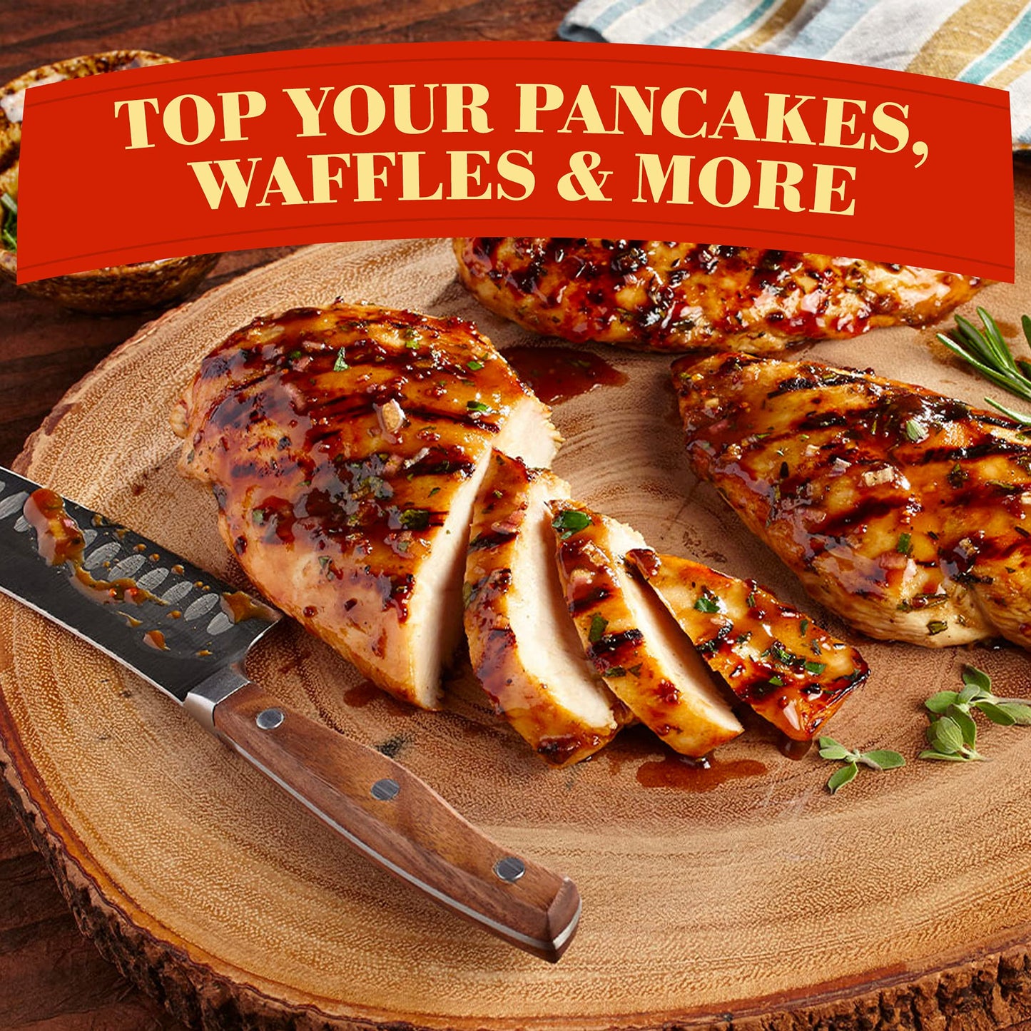 Log Cabin Sugar Free Syrup for Pancakes and Waffles, 24 oz