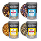 Tiesta Tea Fruity Tea Sampler Set, Loose Leaf, No Caffeine, Assorted Fruit Brews, 8 Resealable Sample Pouches