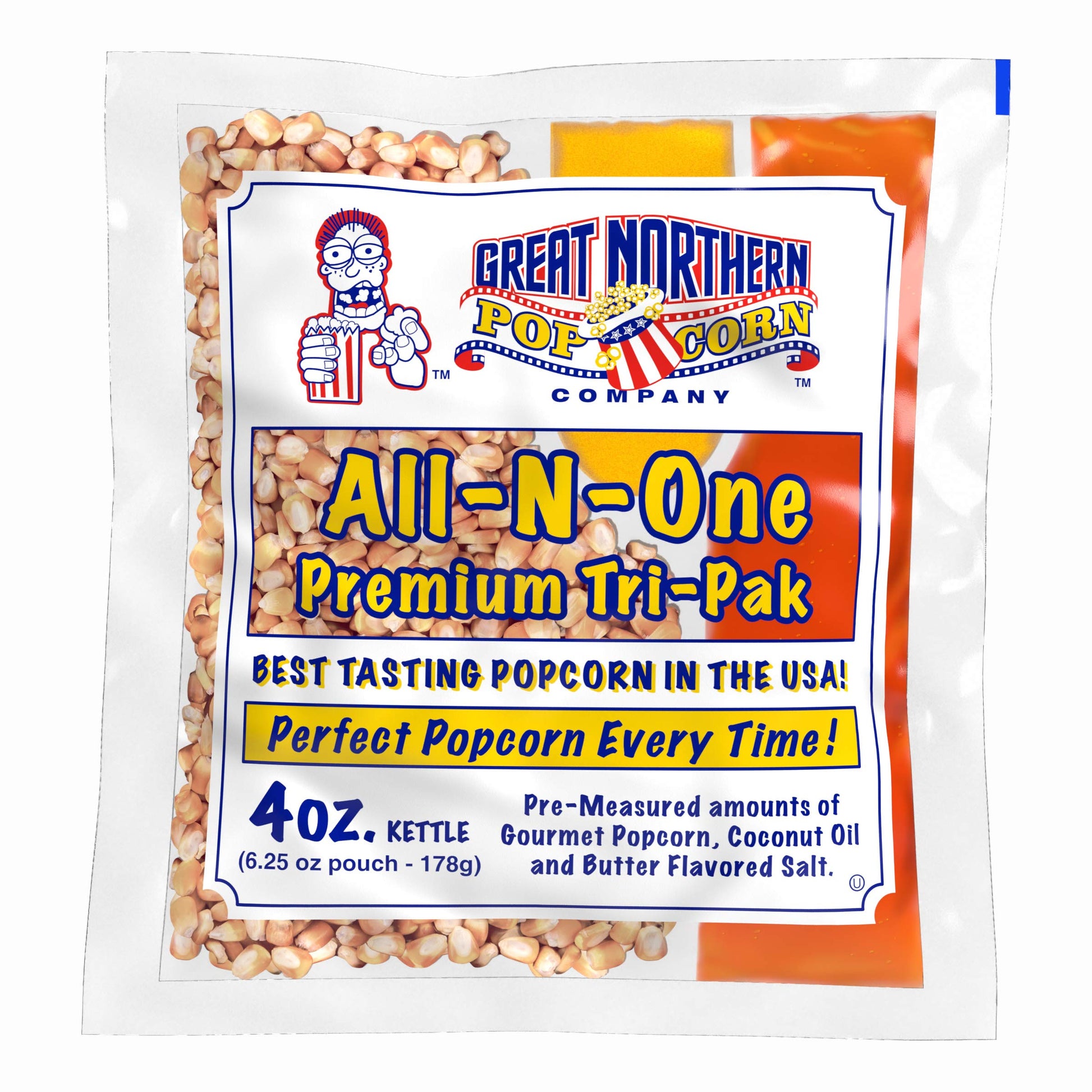 Great Northern Popcorn 12-Count Gourmet Popcorn Kernels Pack - Premeasured 4-Ounce Pack of 12, Model 4066 GNP 4 12 Pack