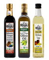 De La Rosa Extra Virgin Olive Oil, Balsamic & White Balsamic Vinegar, 100% Pure, Raw & Unfiltered, Vegan, Kosher & Gluten Free, 