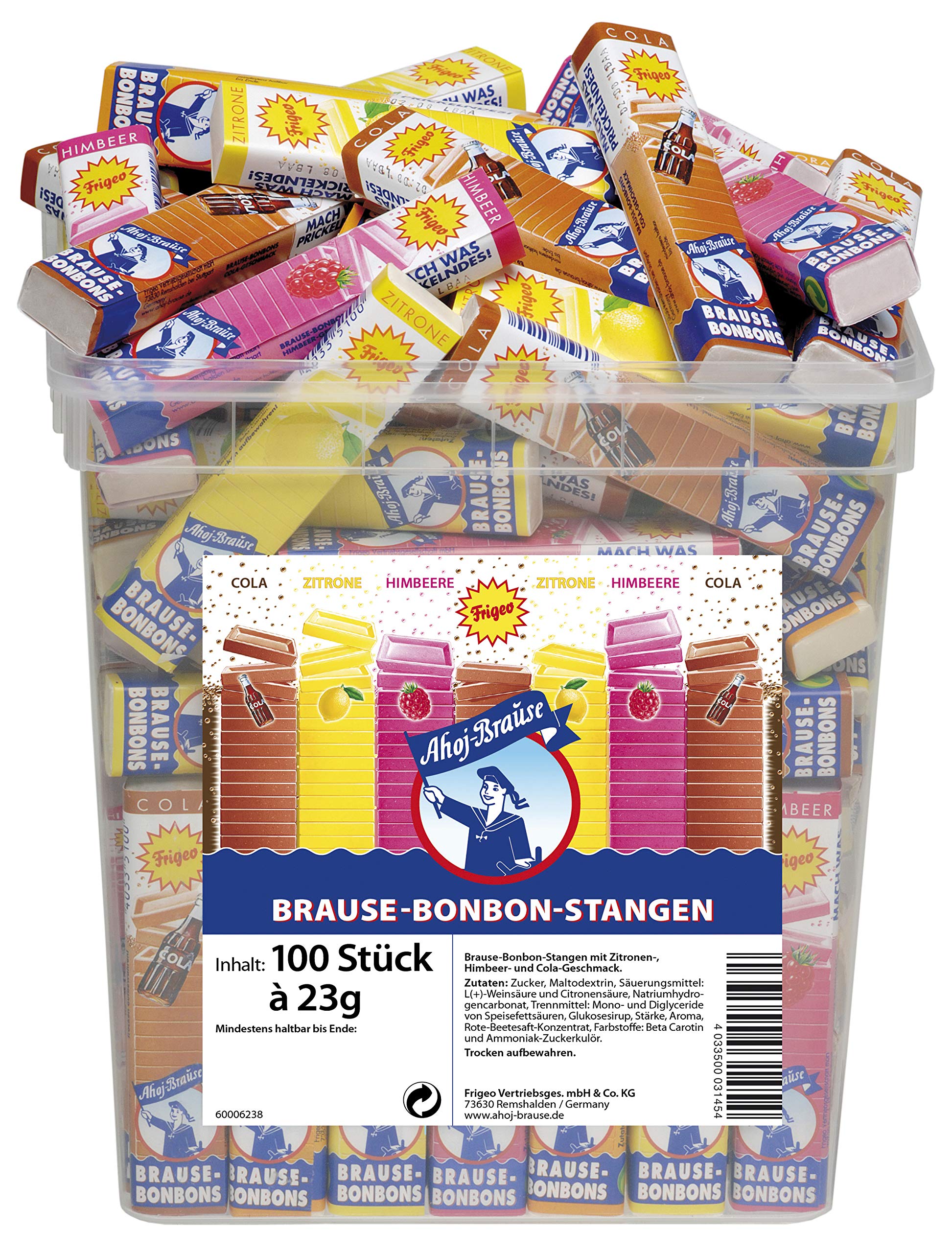 Frigeo Ahoj-Brause Brause-Bonbon-Stangen, 1Er Pack (1 X 2.3 Kg)