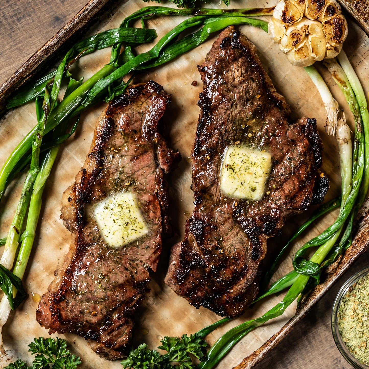 Fire & Smoke Society Garlic Butter Steak Seasoning BBQ Rub, 6.2 oz, Perfect for Steaks, Brisket, and Burgers