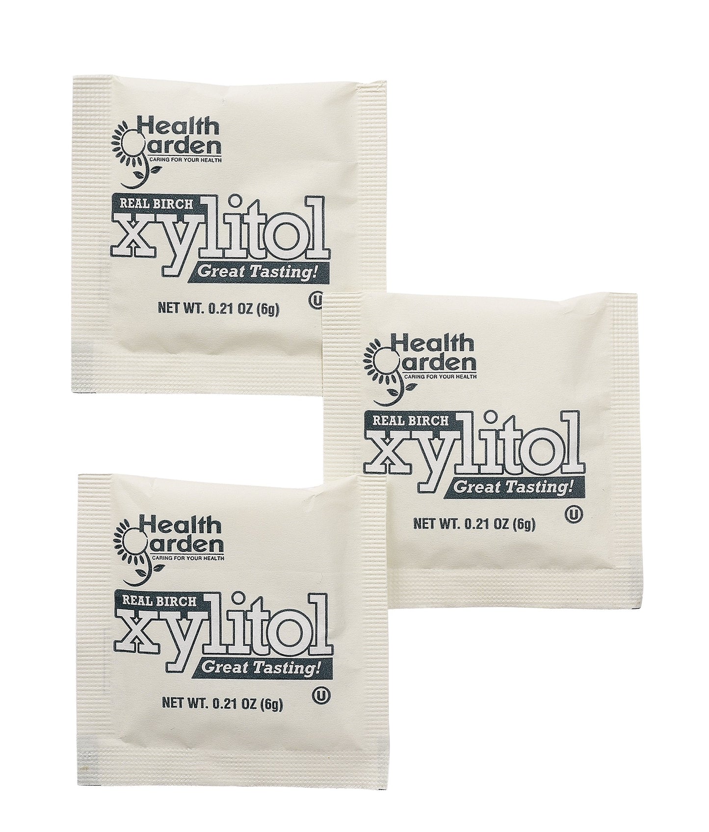 Health Garden Birch Xylitol Sweetener - 50 Packets - Pure Birch Xylitol - Non Gmo, Kosher, And Made In The U.S.A. - Ideal Powdered Sugar Substitute - Non-Gmo Sugar Alternative