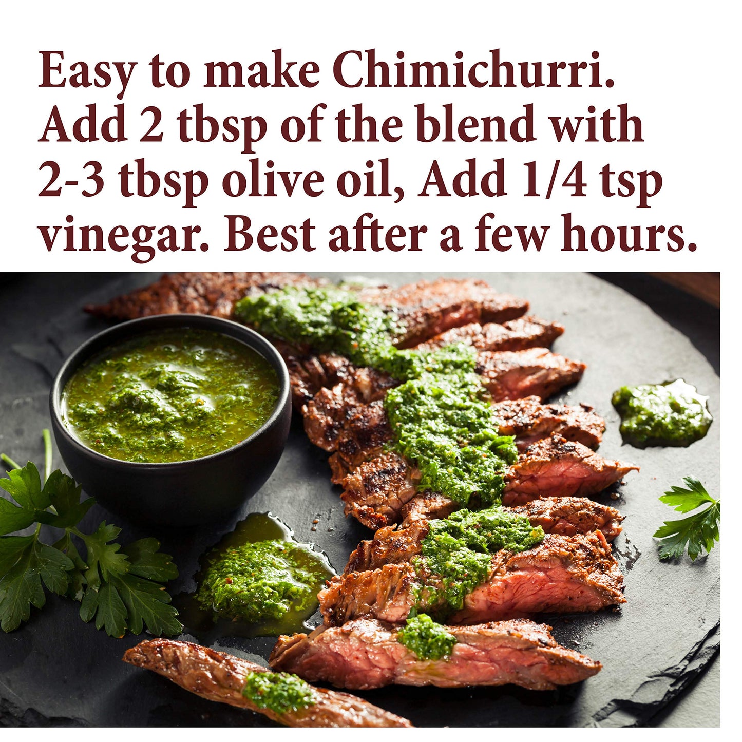 The Spice Way -Chimichurri Spice Blend. Non Gmo, No Preservatives, No Additives Just Spices We Grow In Our Farm 2 Oz Resealable