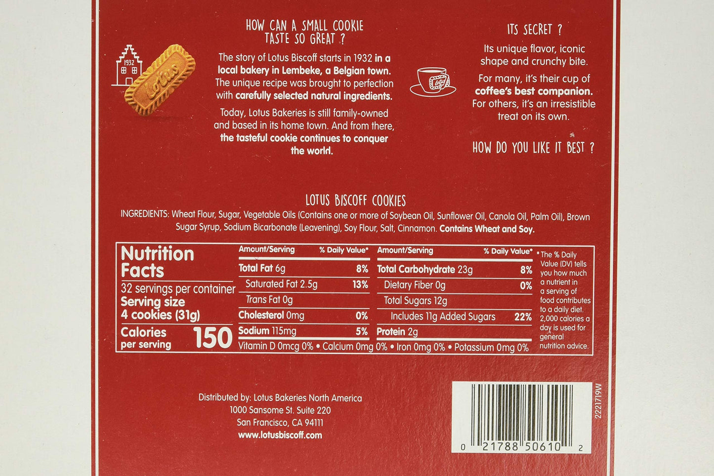 Lotus Biscoff Four Family Packs In One Box, 35.2 Ounce