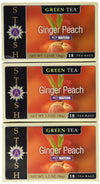 Stash Premium Ginger Peach Green Tea, Tea Bags, 18-Count Boxes (Pack Of 6)