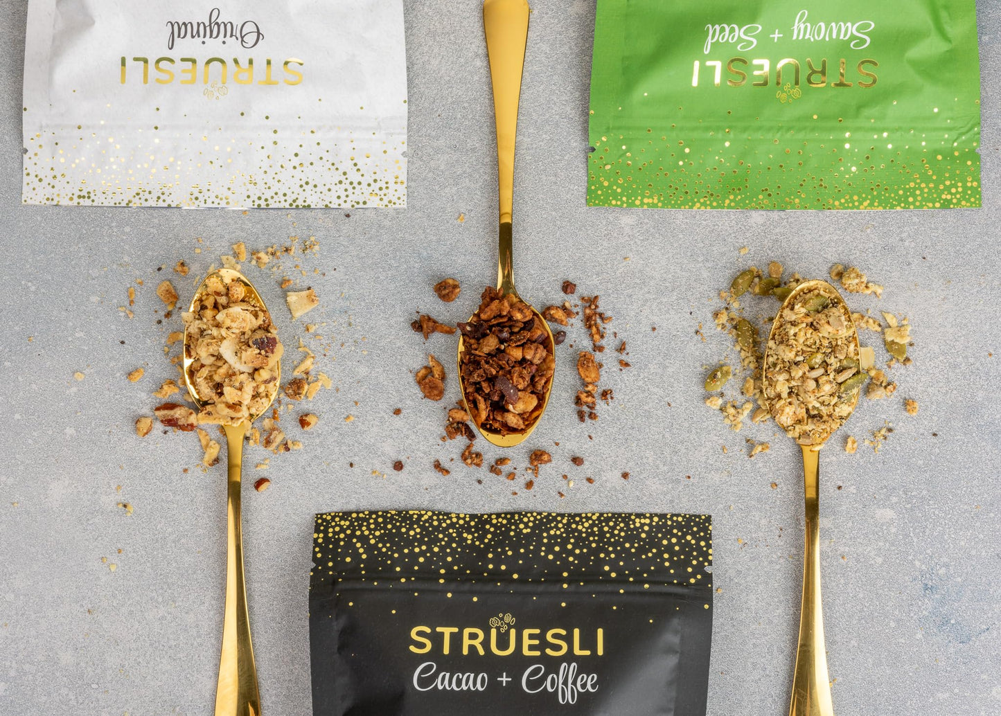 Struesli - Organic Granola Redefined | No Sweeteners | No Grains | Keto Friendly | Paleo Friendly (Variety)